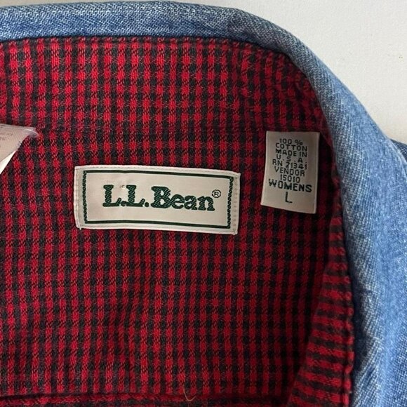 vintage 90s denim cottagecore granola jean chunky shirt jacket - Picture 8 of 8